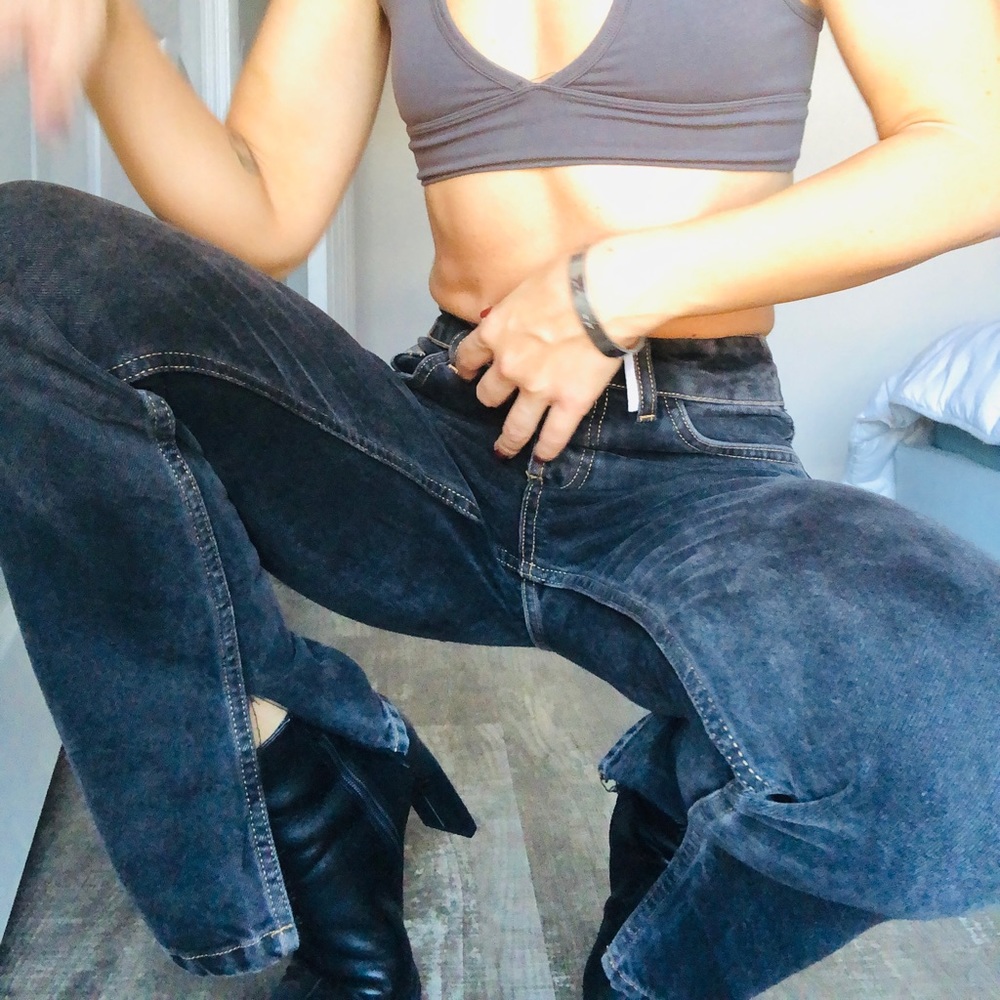 Straight leg jeans